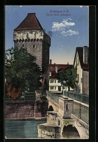 AK Esslingen a. N., Brücke beim Schelztor