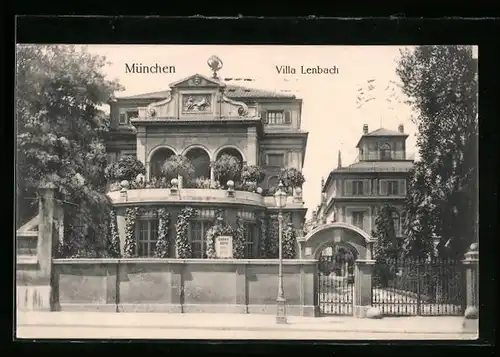 AK München, Villa Lenbach