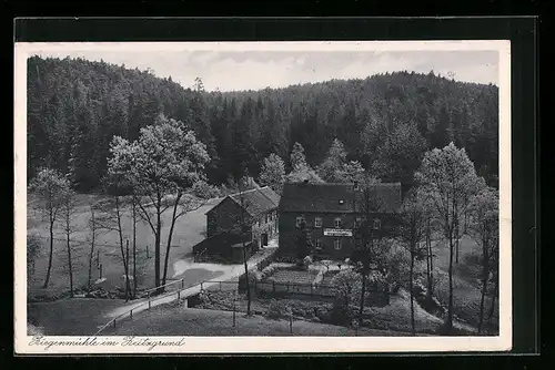 AK Zeitzgrund, Gasthaus und Sommerfrische Ziegenmühle