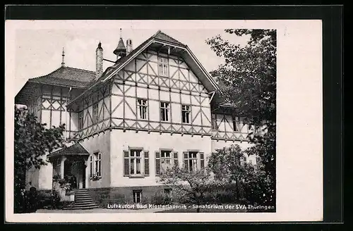 AK Bad Klosterlausnitz, Sanatorium der SVA, Teilansicht