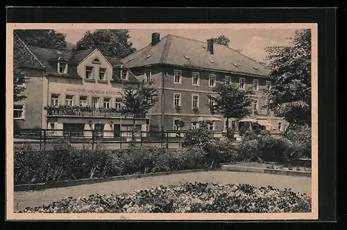 AK Berggiesshübel, Bäckerei Wilhelm Schell im Kneipenkurort