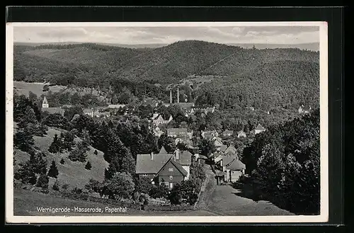 AK Wernigerode-Hasserode, Papental, Ortsansicht