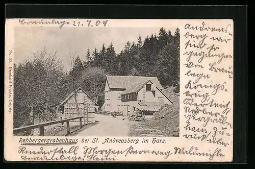 AK St. Andreasberg /Harz, Ansicht vom Rehbergergrabenhaus