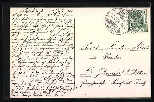 AK Ostritz, Inneres der Kirche, Evang. Kirche