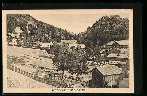 AK Birkenstein, Ortsansicht im Sonnenlicht