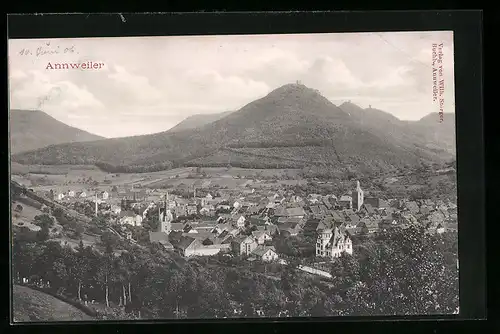 AK Annweiler, Ortsansicht mit Kirche