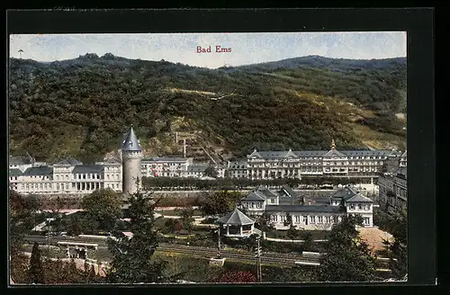 AK Bad Ems, Blick von der Lahn