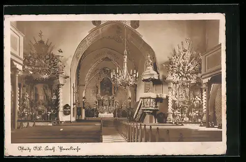 AK Ostritz /O.L., Kath. Pfarrkirche