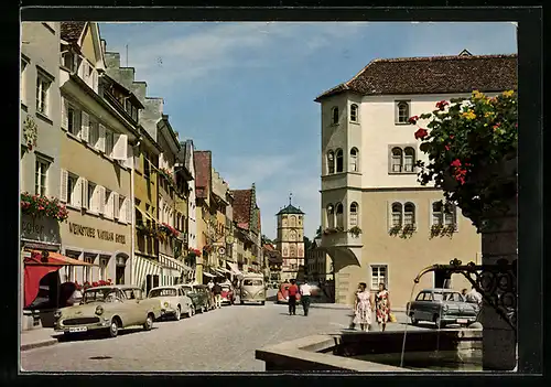 AK Wangen i. Allgäu, Herrenstrasse mit Ravensburger Tor