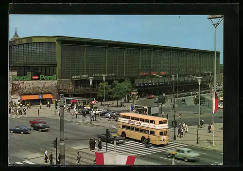 AK Berlin, Blick auf den Bahnhof Zoo