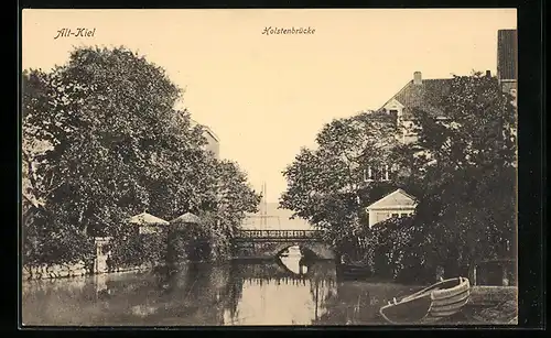 AK Kiel, Holstenbrücke mit Boot