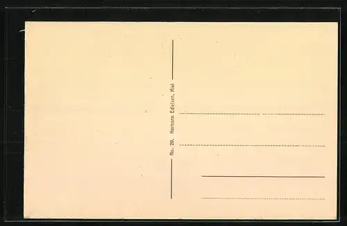 AK Kiel, Bootshafen, Holstenbrücke u. Börse 1850