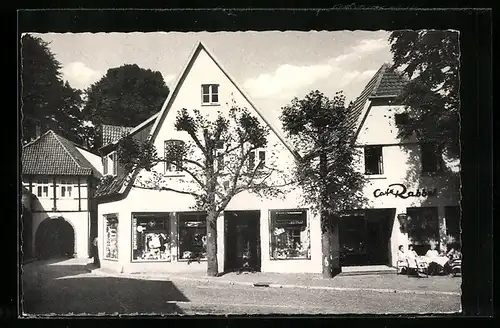 AK Tecklenburg, Café Rabbel am Markt