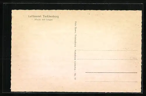 AK Tecklenburg, Café Rabbel und Geschäft am Markt