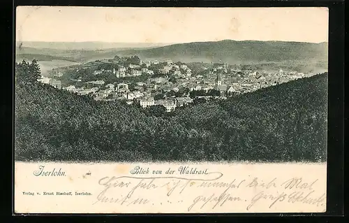 AK Iserlohn, Blick von der Waldrast, Gesamtansicht