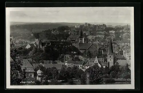 AK Iserlohn, Ortsansicht mit Blick auf Kirche