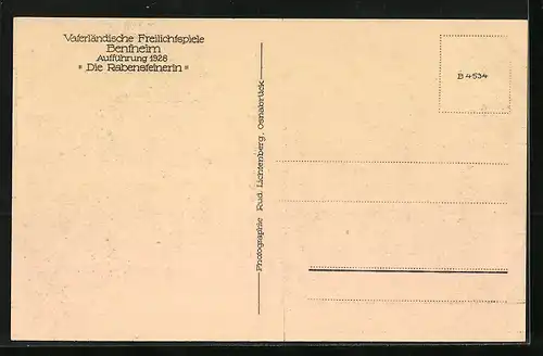 AK Bad Bentheim, Aufführung 1928 auf der Freilichtbühne Die Rabensteinerin