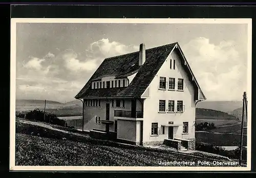 AK Polle, Jugendherberge mit Garten