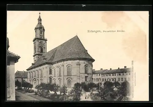 AK Erlangen, Blick zur Neustädter Kirche