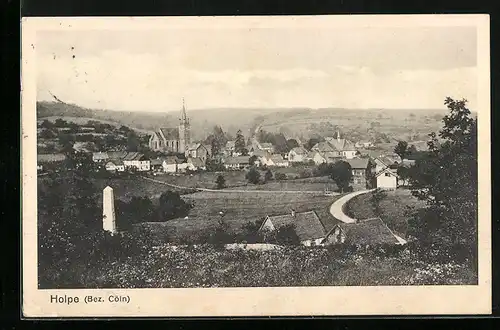 AK Holpe, Ortsansicht mit Blick auf die Kirche