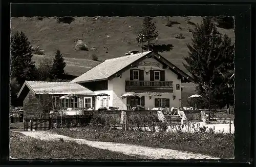 AK Weissbach /Obb., Cafe-Pension Staufenblick