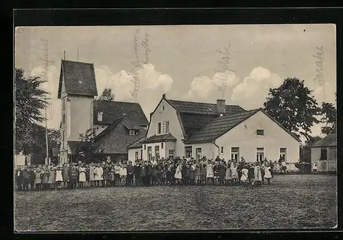 AK Niendorf, Schulkinder in der Ferienkolonie