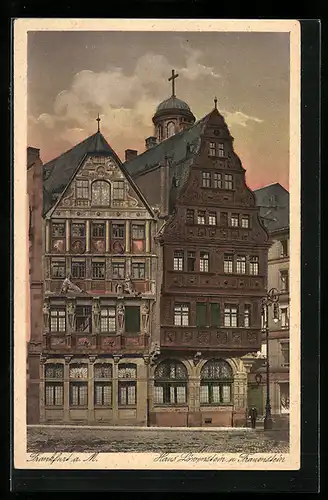 AK Frankfurt a. M., Haus Löwenstein und Frauenstein auf dem Römer