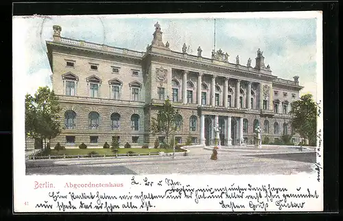 AK Berlin, Sicht auf das Abgeordnetenhaus, Prinz-Albrecht-Strasse