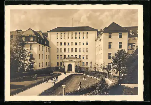 AK München, Krankenhaus vom Dritten Orden, Menzingerstrasse 26, Eingang