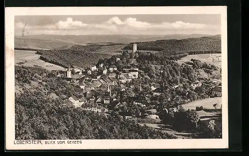 AK Lobenstein, Blick vom Geheeg
