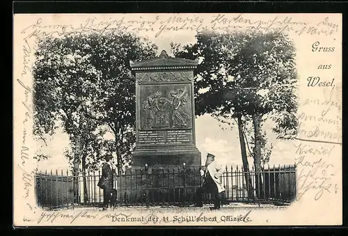 AK Wesel, Denkmal der 11 Schill`schen Offiziere