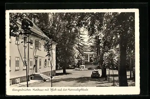 AK Langenbrücken, Kurhaus mit Blick auf das Kursaalgebäude