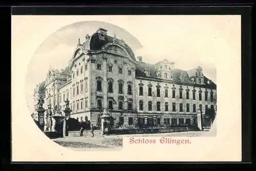AK Ellingen, Ansicht vom Schloss