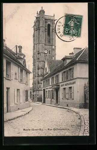 AK Maule, Rue Quincampoix, Hôtel du Grand .., Restaurant