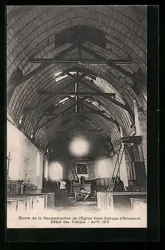 AK Orcemont, OEuvre de la Reconstruction de l`Église Saint-Eutrope