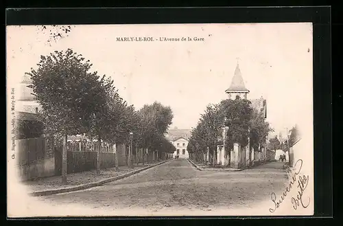 AK Marly-le-Roi, L`Avenue de la Gare