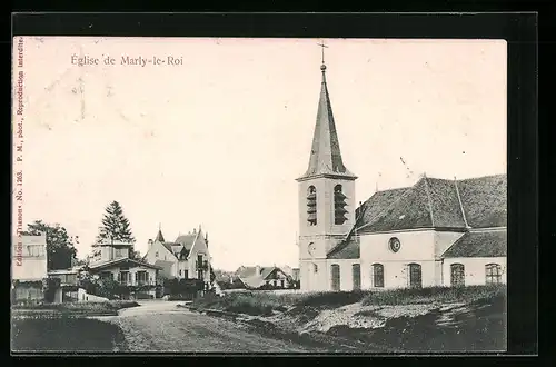 AK Marly le Roi, Eglise von der Strasse aus
