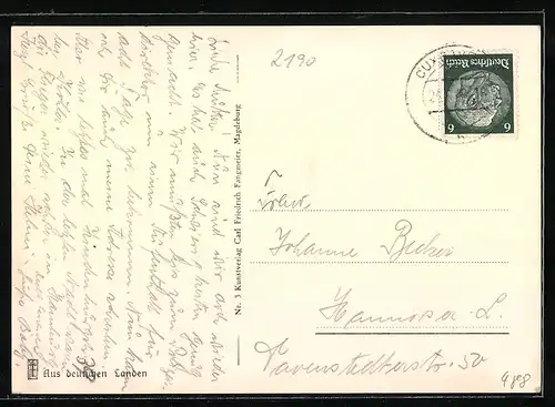 AK Cuxhaven, Bad Grimmershörn aus der Vogelschau