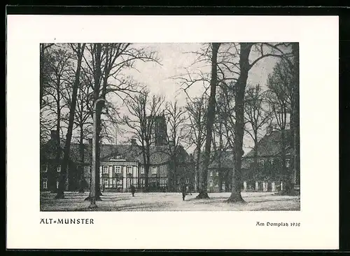 AK Münster, Am Domplatz 1932