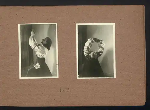 Fotoalbum mit 50 Fotografien, Ausdruckstanz / Frauen Tanzgruppe 1942, Ruth von Bullon, Choreografie, Theater