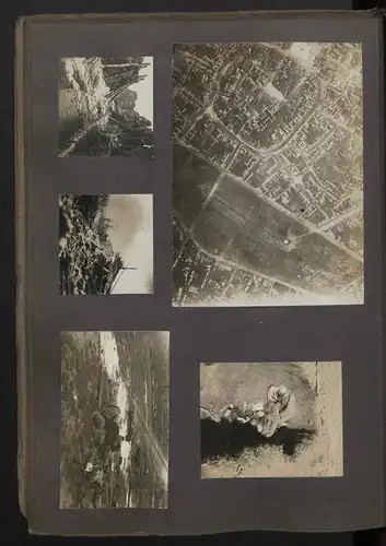 Fotoalbum mit 84 Fotografien, 1.WK 1. Garde Feld Artillerie Regiment Berlin, Frankreich Westfront, Flugzeug, Panzer 1917