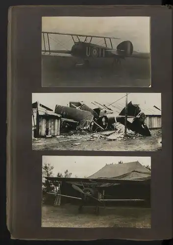 Fotoalbum mit 84 Fotografien, 1.WK 1. Garde Feld Artillerie Regiment Berlin, Frankreich Westfront, Flugzeug, Panzer 1917