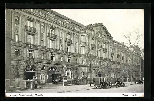 AK Berlin-Tiergarten, Hotel Esplanade, Frontansicht