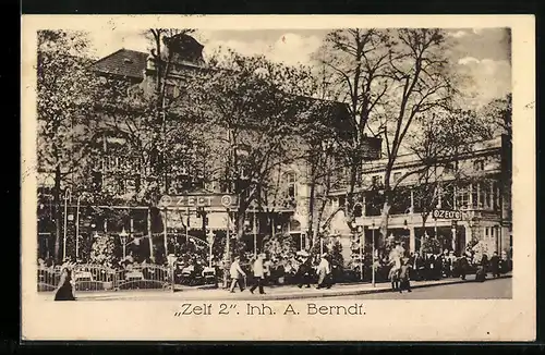 AK Berlin-Tiergarten, Gasthaus Zelt 2 von A. Berndt