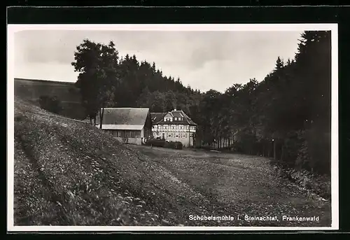 AK Presseck /Frankenwald, Schübelsmühle im Steinachtal