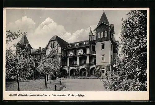 AK Malente-Gremsmühlen, Sanatorium Haus Schönow