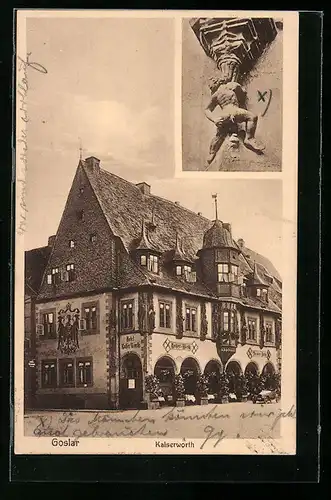 AK Goslar, Hotel Kaiserworth