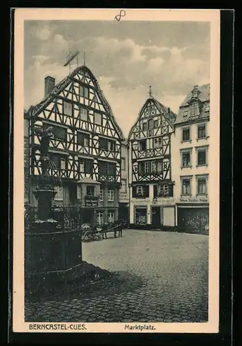 AK Berncastel-Cues, Partie am Marktplatz