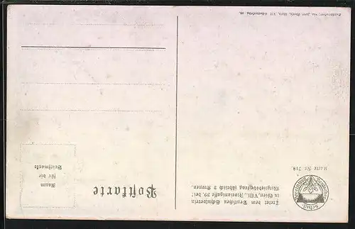 AK Deutscher Schulverein Nr. 718: Mitterbach a. d. Mariazellerbahn, Ortsansicht gegen das Gebirge