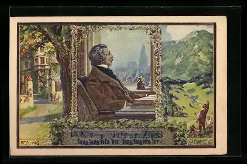 Künstler-AK Franz Jung-Ilsenheim: Lang lang ist`s her...